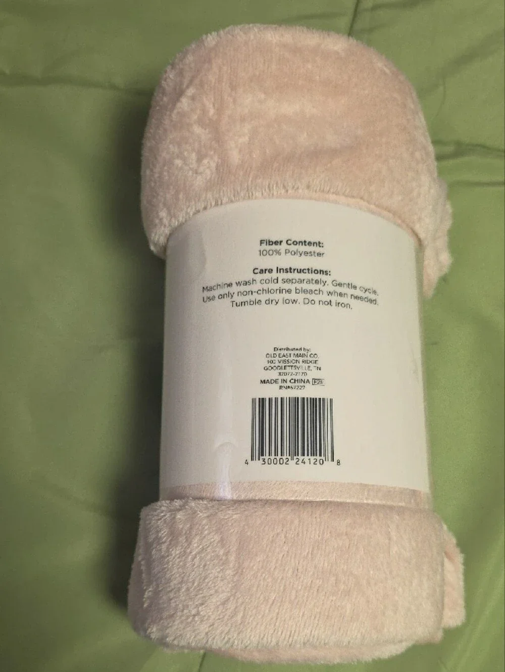 Comfort Bay Soft Throw Blanket - Soft Blush